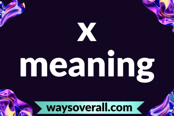 x meaning