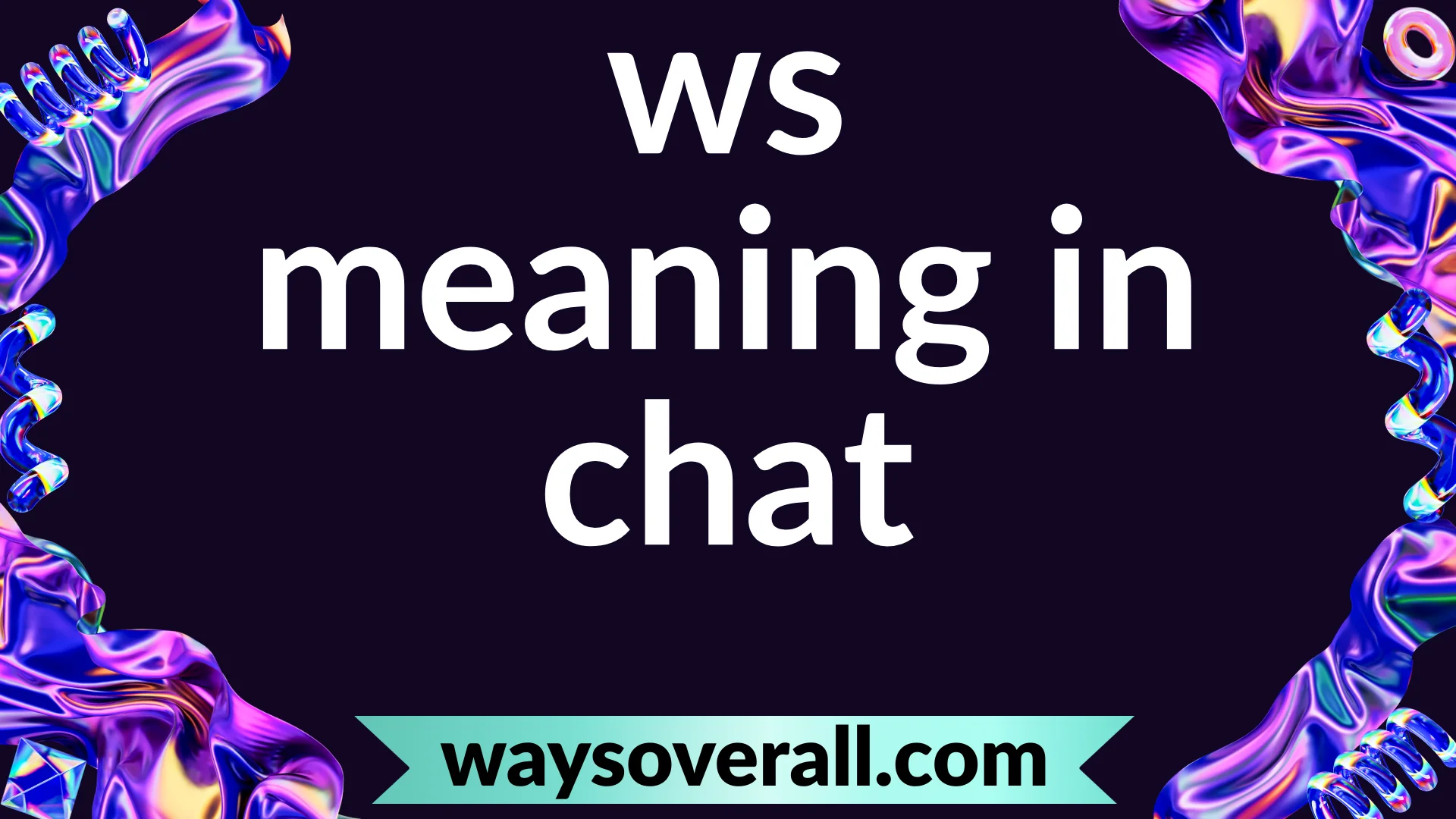 ws meaning in chat
