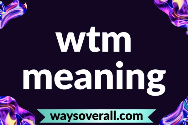 wtm meaning