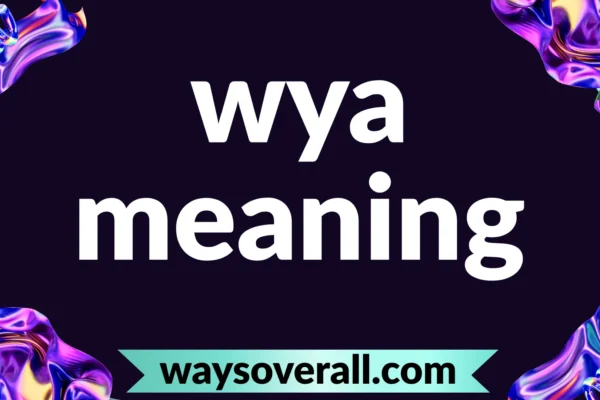 wya meaning