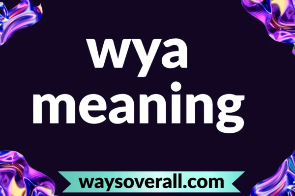 wya meaning