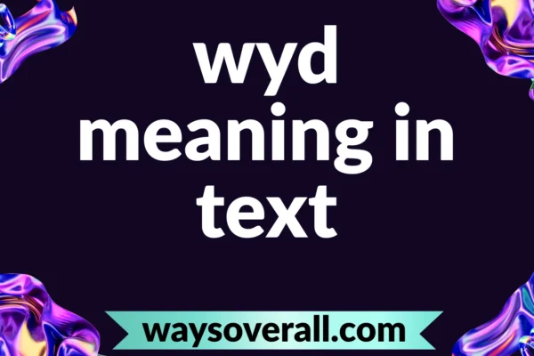 wyd meaning in text