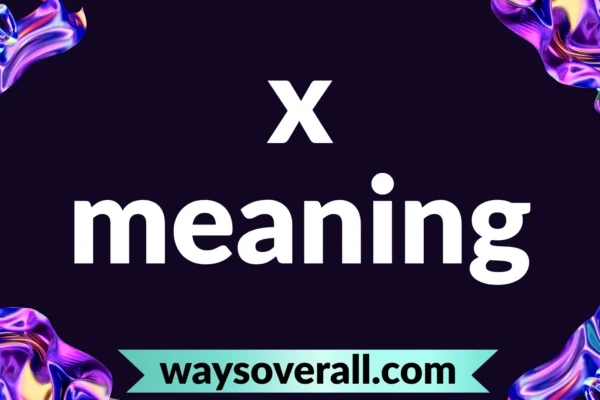 x meaning