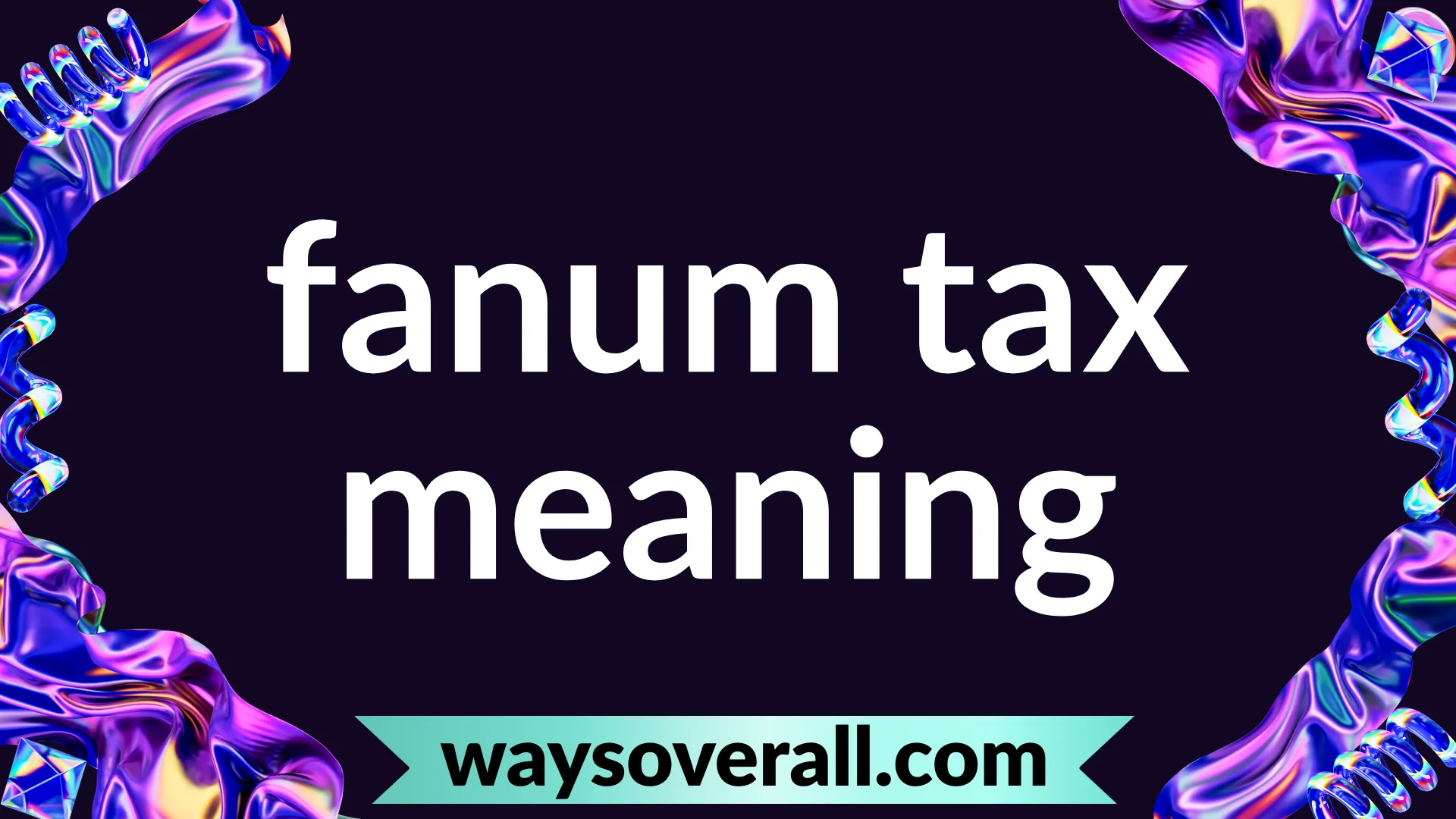 fanum tax meaning