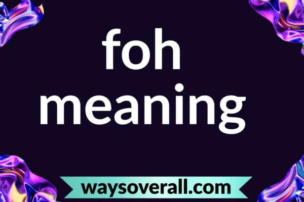 foh meaning