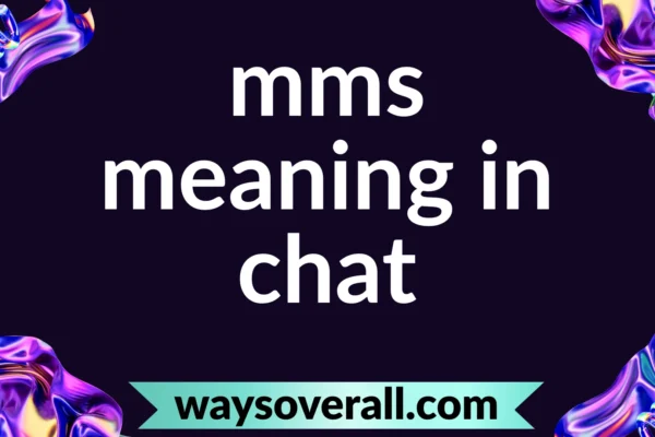 mms meaning in chat