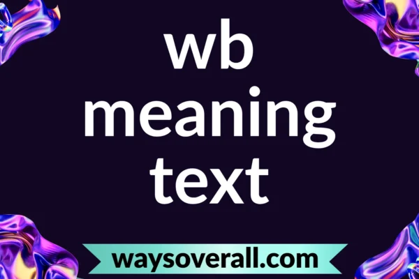 wb meaning text